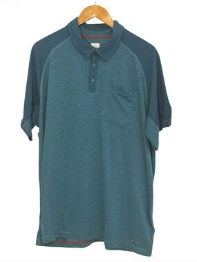 The North Face Dark Teal Flash Dry polo shirt With chest pocket Size XXL